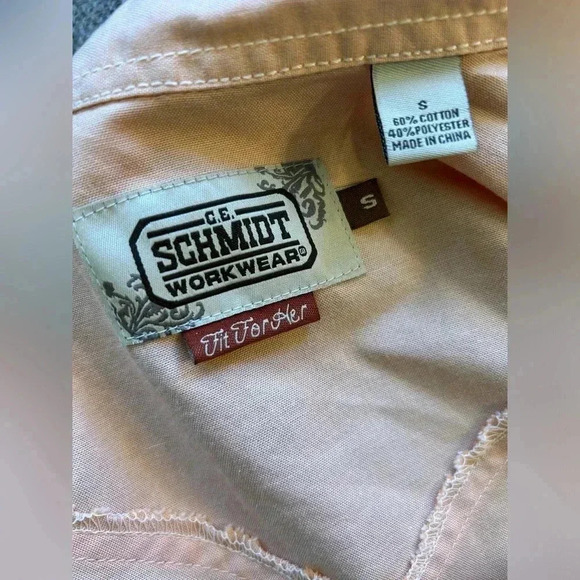 Schmidt Workwear Button down woman’s top - peach - Picture 8 of 10